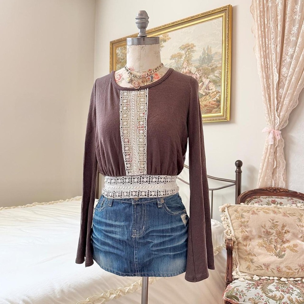 Boho Lace fairy Crop Top